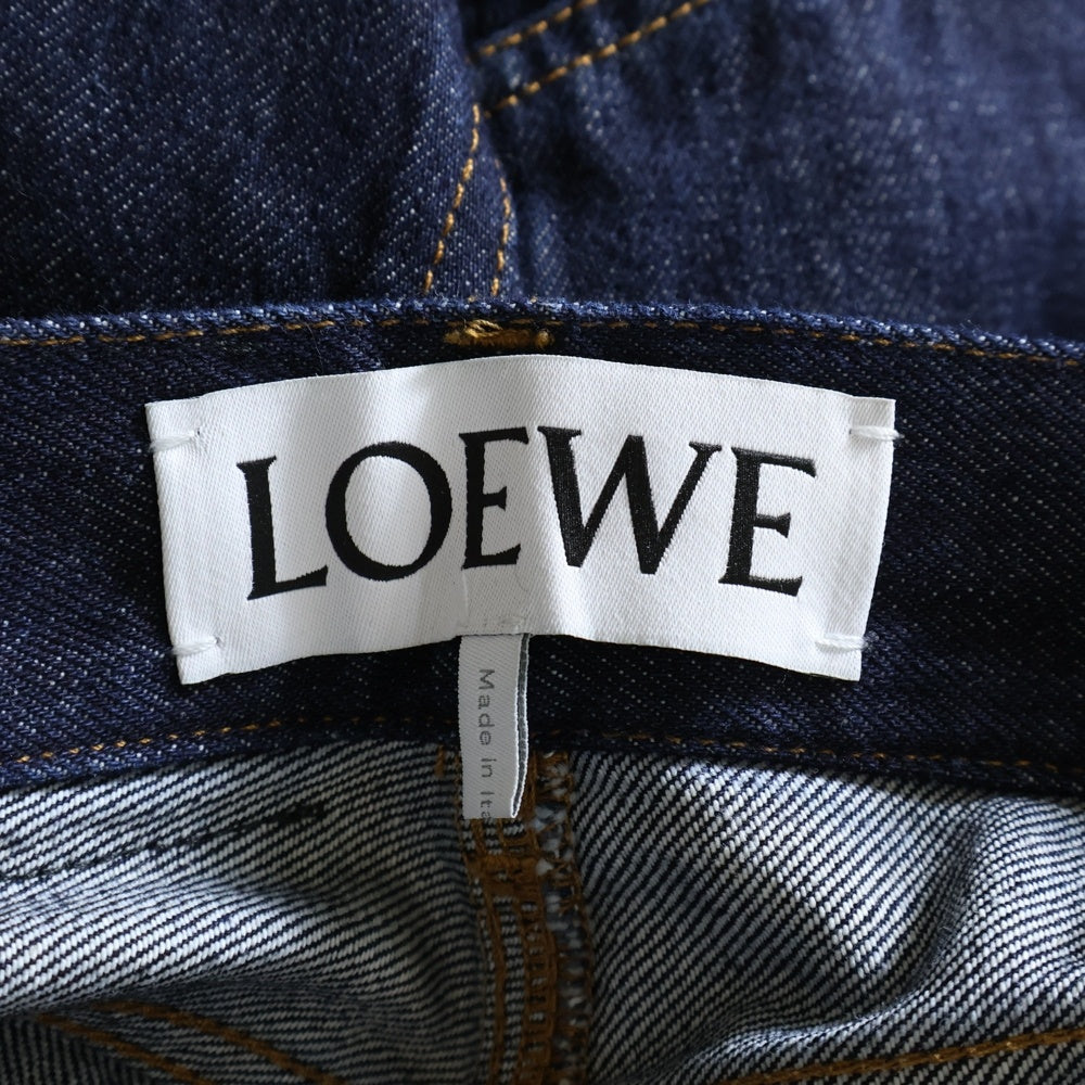 LOEWE(ロエベ) Trompe L'Oeil Denim Jeans トロンプルイユ ストレート デニムパンツ インディゴ H526Y11X45
