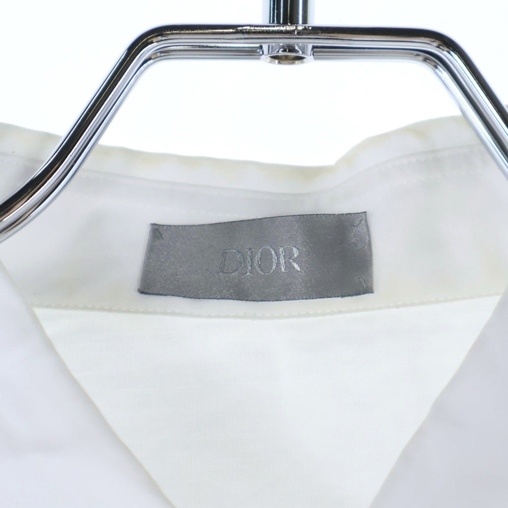 DIOR(ディオール) ロゴエンブロイダリー レギュラーカラー 長袖シャツ ホワイト 013C530C1581