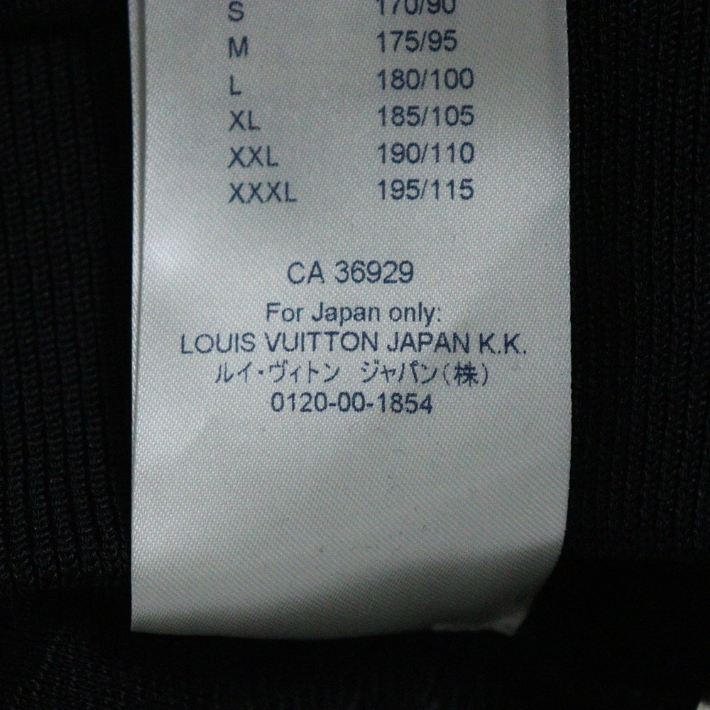 LOUIS VUITTON(ルイヴィトン) 21SS モノグラム 総柄エンボス ジップアップ トラックジャケット ブラック RM211Q XHM HJY45W