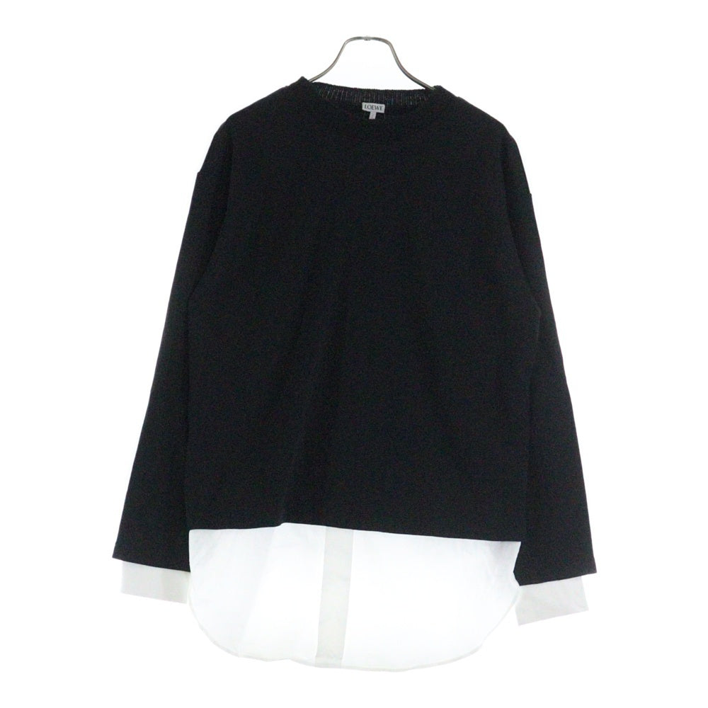 LOEWE(ロエベ) 21AW レイヤード デザイン ニット セーター ブラック S359341XAY