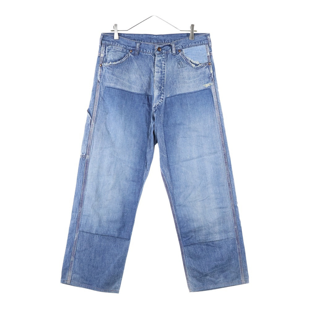 SAINT MICHAEL(セントマイケル) 23AW DENIM PAINTER PANTS ペインター ダメージ加工 デニムパンツ インディゴブルー SM-A23-0000-038