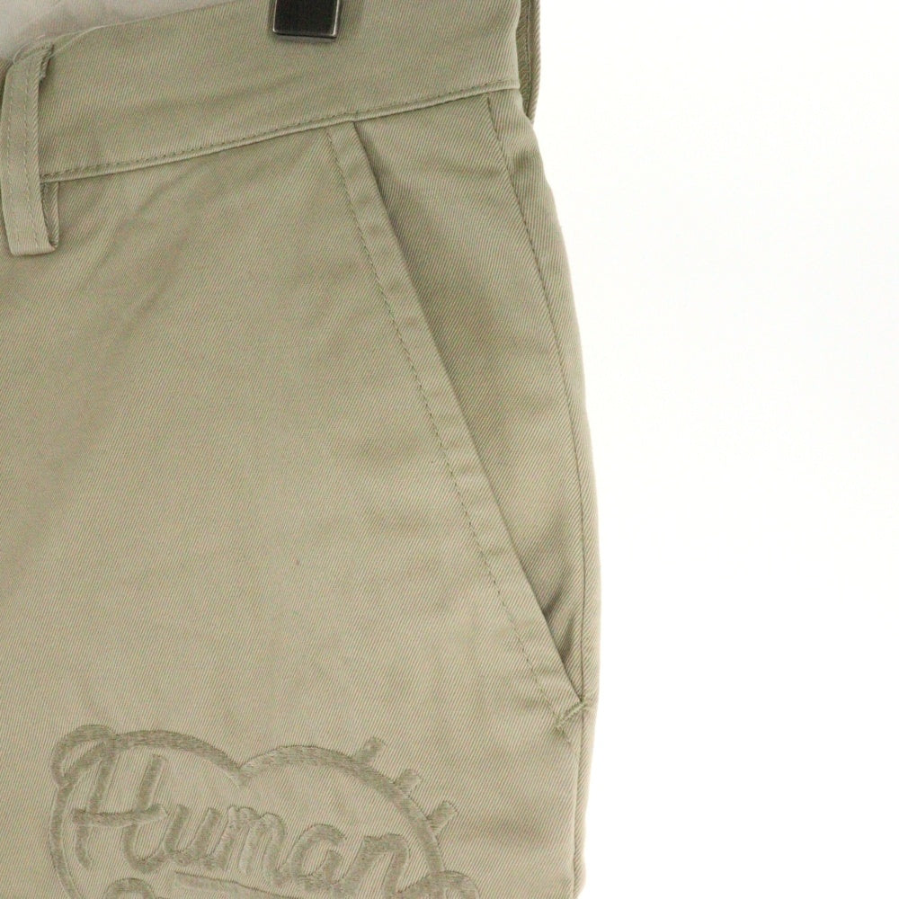 HUMAN MADE(ヒューマンメイド) CHINO PANTS ハートロゴ刺繍チノパンツ ベージュ