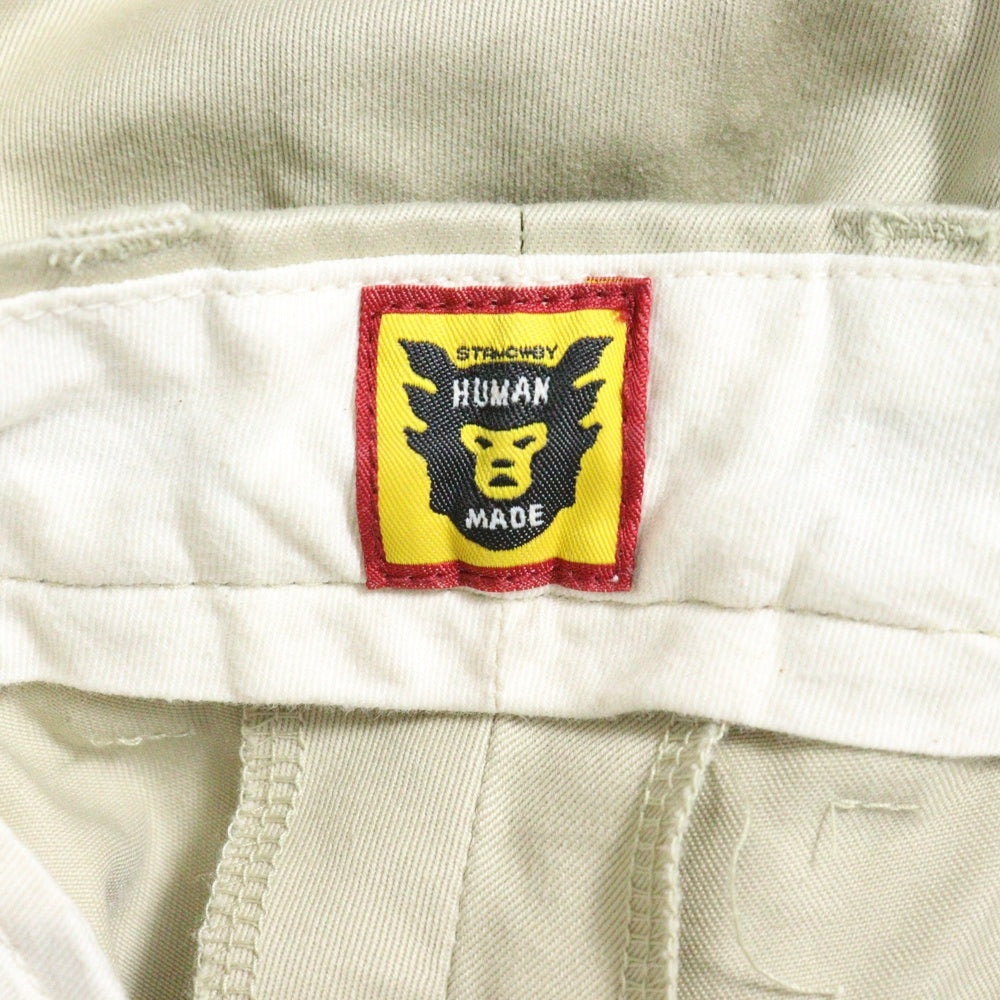 HUMAN MADE(ヒューマンメイド) CHINO PANTS ハートロゴ刺繍チノパンツ ベージュ