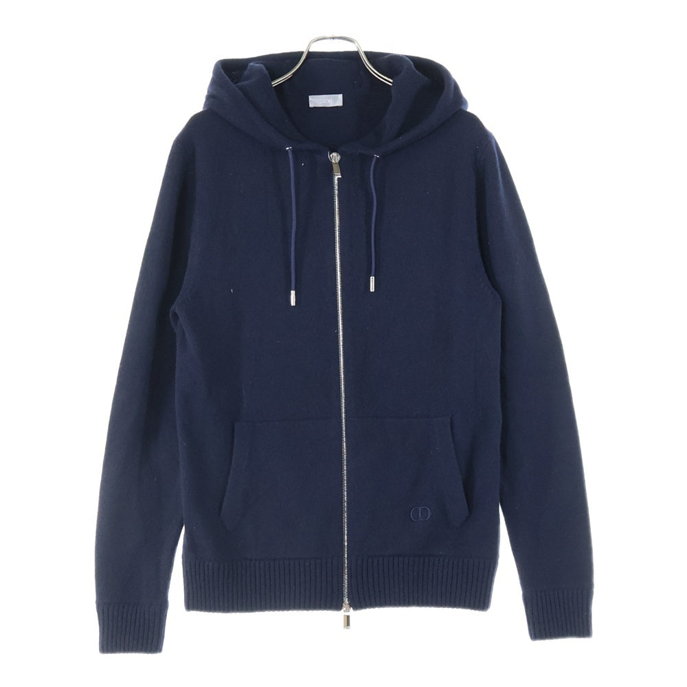 DIOR(ディオール) 22AW CD Icon カシミヤニット ジップパーカー 113M200AT223 ブラック