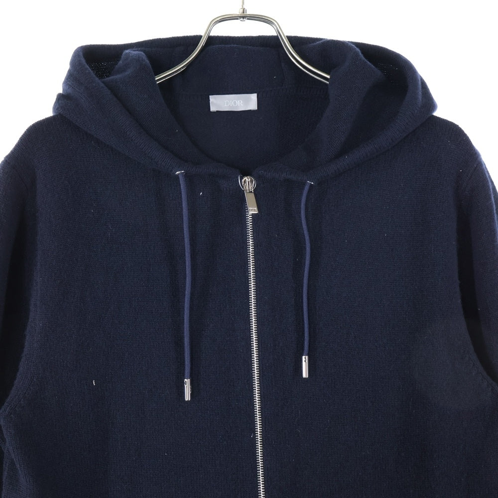 DIOR(ディオール) 22AW CD Icon カシミヤニット ジップパーカー 113M200AT223 ブラック