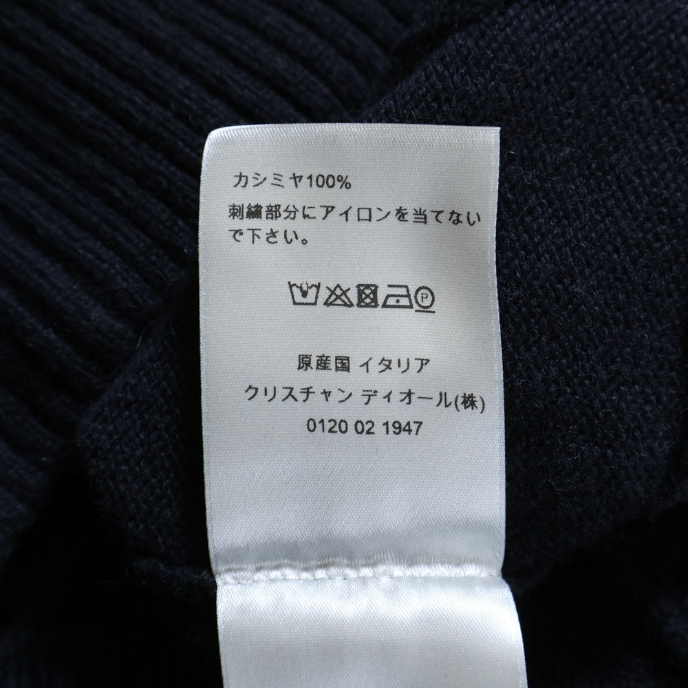DIOR(ディオール) 22AW CD Icon カシミヤニット ジップパーカー 113M200AT223 ブラック