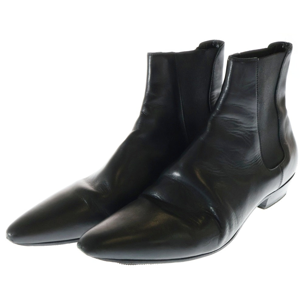 SAINT LAURENT PARIS(サンローランパリ) サイドゴア レザー ブーツ ブラック