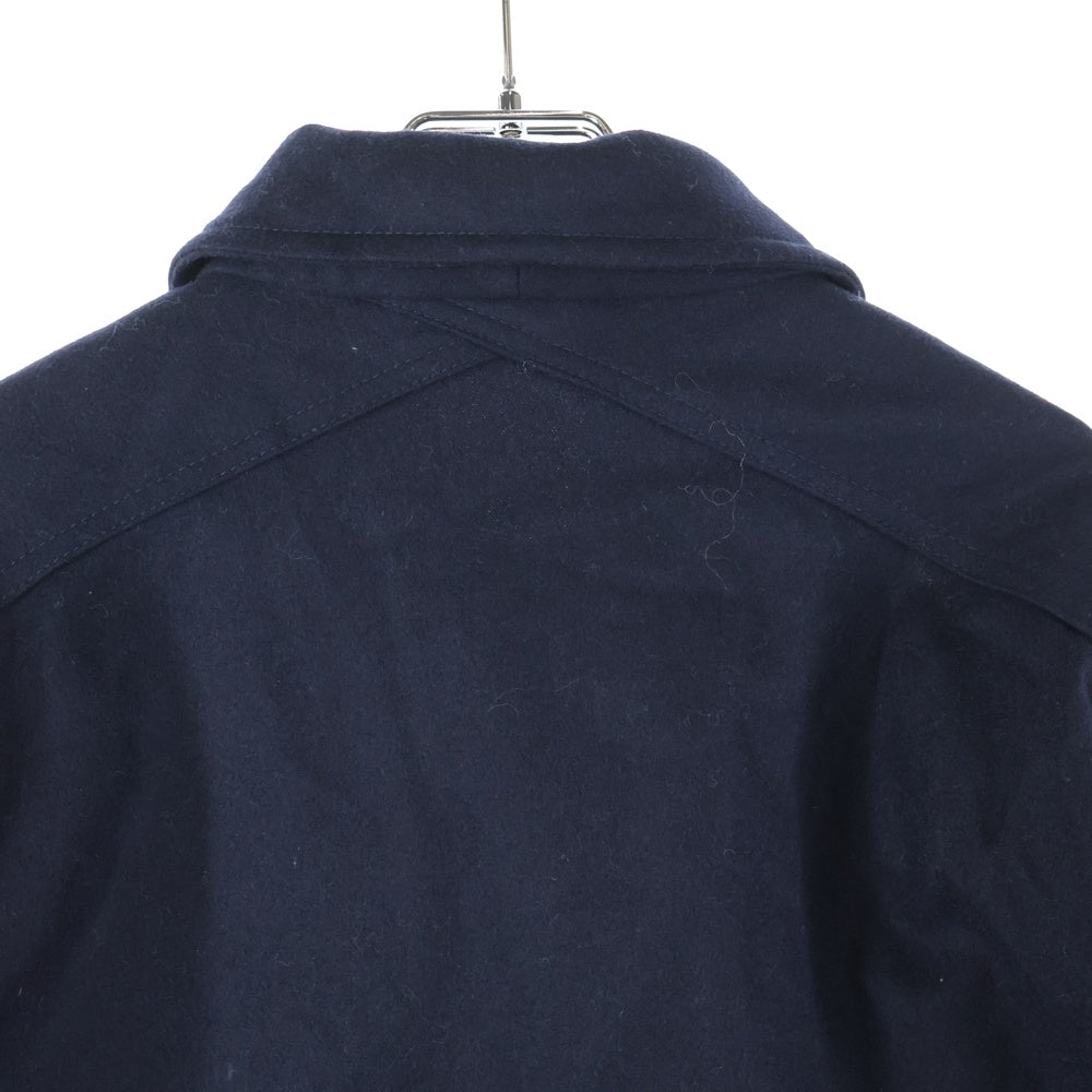 JIL SANDER(ジルサンダー) ヴァージンウールメルトン バルカラーコート ネイビー 420543