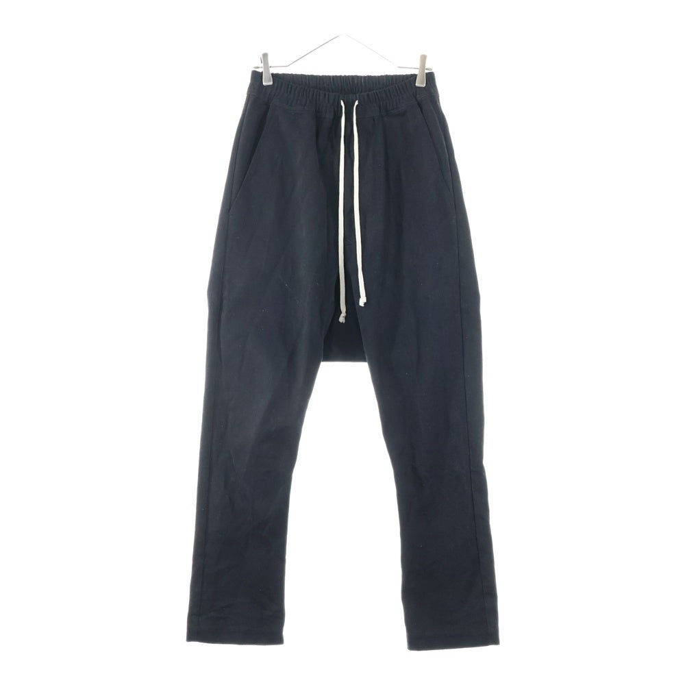 Rick Owens(リックオウエンス) 22AW DRAWSTRING LONG PANTS ドローストリング ロングパンツ ブラック RU02B2380-CF