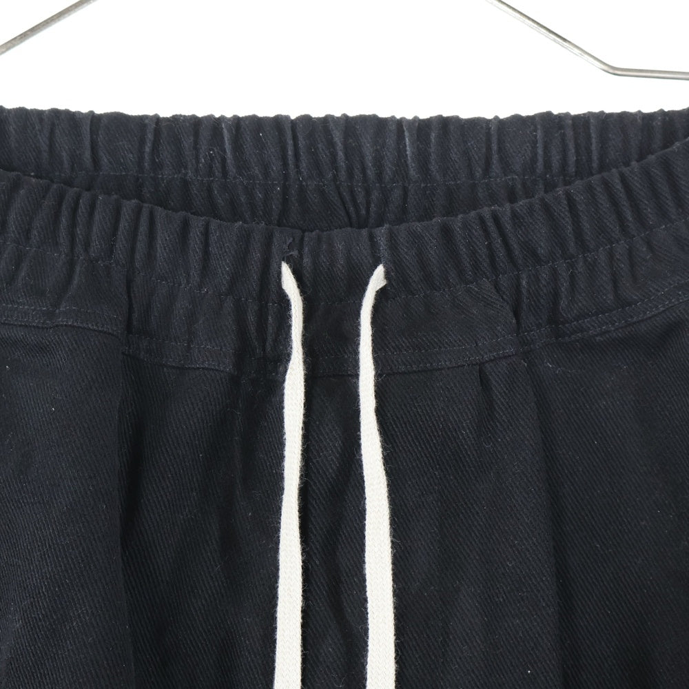 Rick Owens(リックオウエンス) 22AW DRAWSTRING LONG PANTS ドローストリング ロングパンツ ブラック RU02B2380-CF