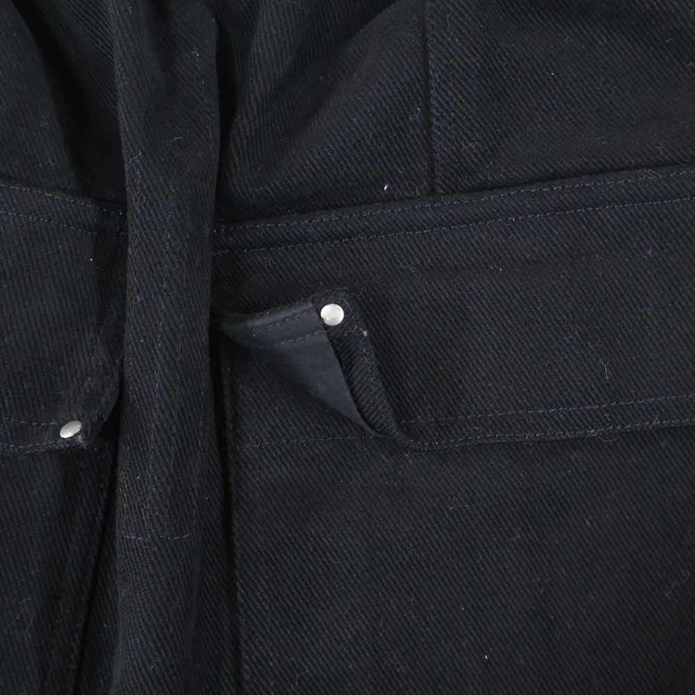 Rick Owens(リックオウエンス) 22AW DRAWSTRING LONG PANTS ドローストリング ロングパンツ ブラック RU02B2380-CF