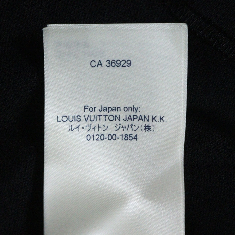 LOUIS VUITTON(ルイヴィトン) 21AW LVデボス エンボス クルーネック 半袖 カットソー Tシャツ ブラック RM212 NPG HLY64W