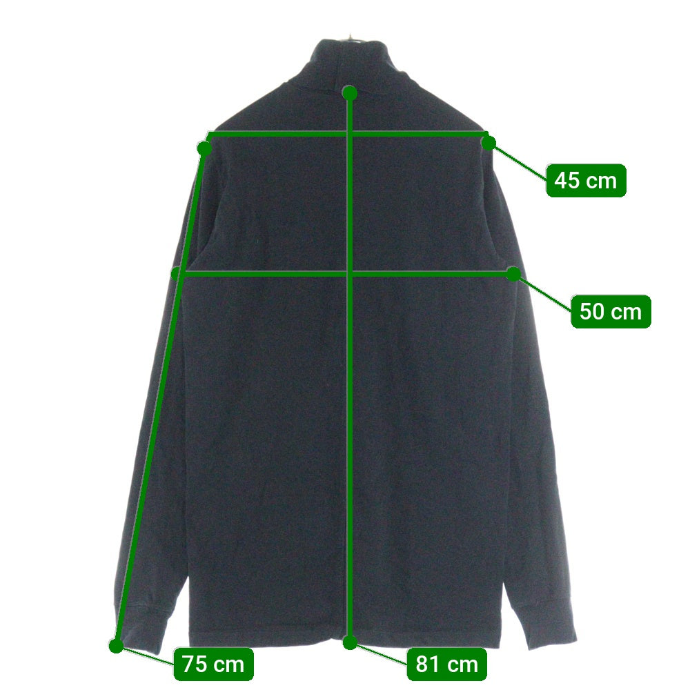 Rick Owens(リックオウエンス) 16AW MASTODON TURTLE NECK マストドン タートルネック 長袖カットソー Tシャツ ブラック RU16F6286
