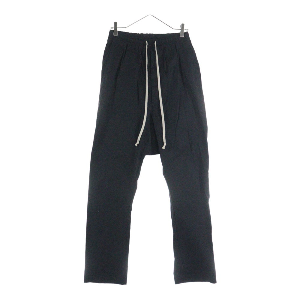 Rick Owens(リックオウエンス) 17AW DRAWSTRING LONG PANTS ドローストリング ロングパンツ ブラック RF00M6380