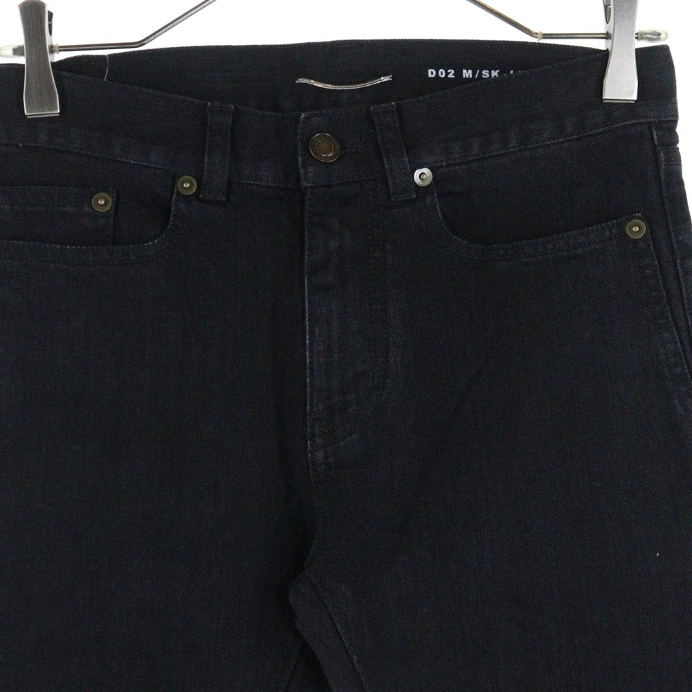 SAINT LAURENT PARIS(サンローランパリ) 16AW ダメージ加工 スキニー デニム パンツ ブラック 470340 Y869L