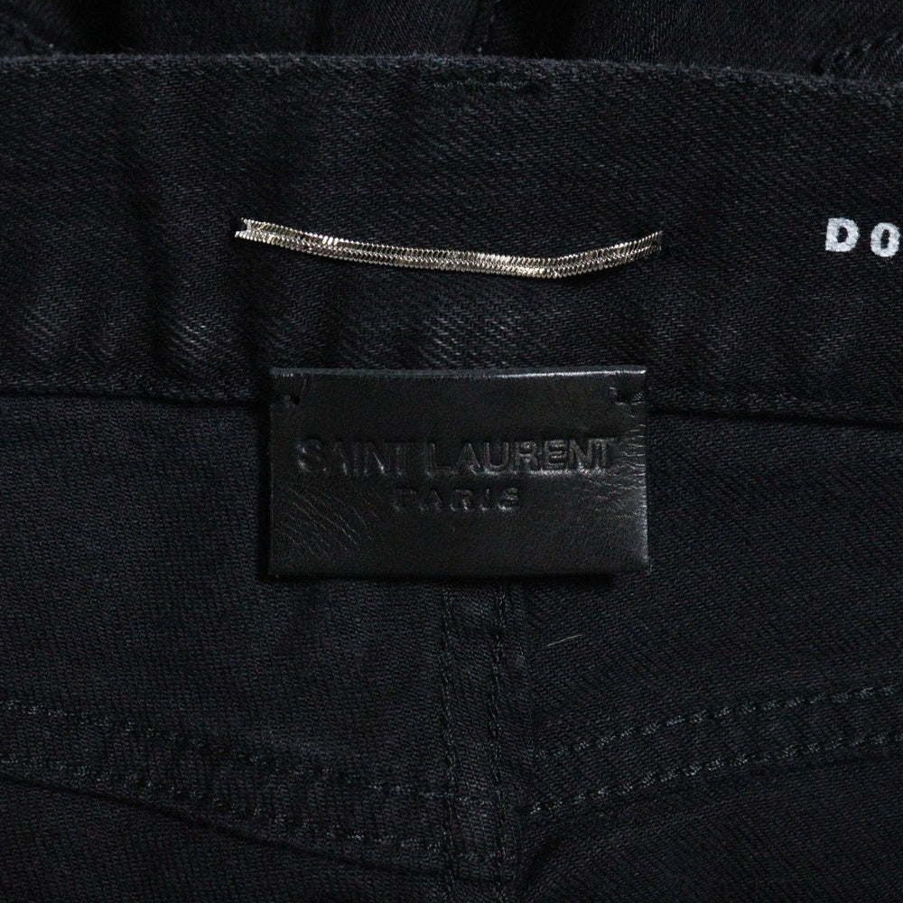 SAINT LAURENT PARIS(サンローランパリ) 16AW ダメージ加工 スキニー デニム パンツ ブラック 470340 Y869L