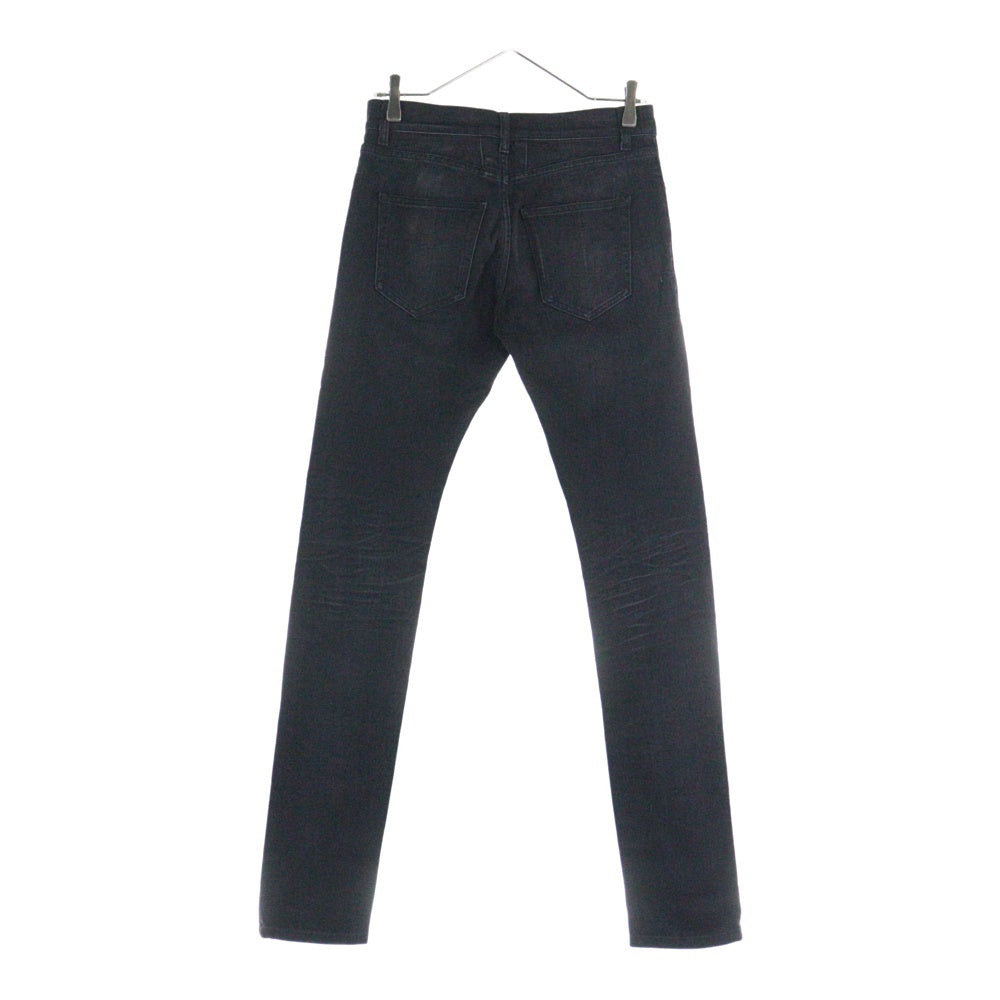 SAINT LAURENT PARIS(サンローランパリ) 16AW Hedi Slimane クラッシュ デザイン スキニーデニムパンツ ブラック 441240 Y869L