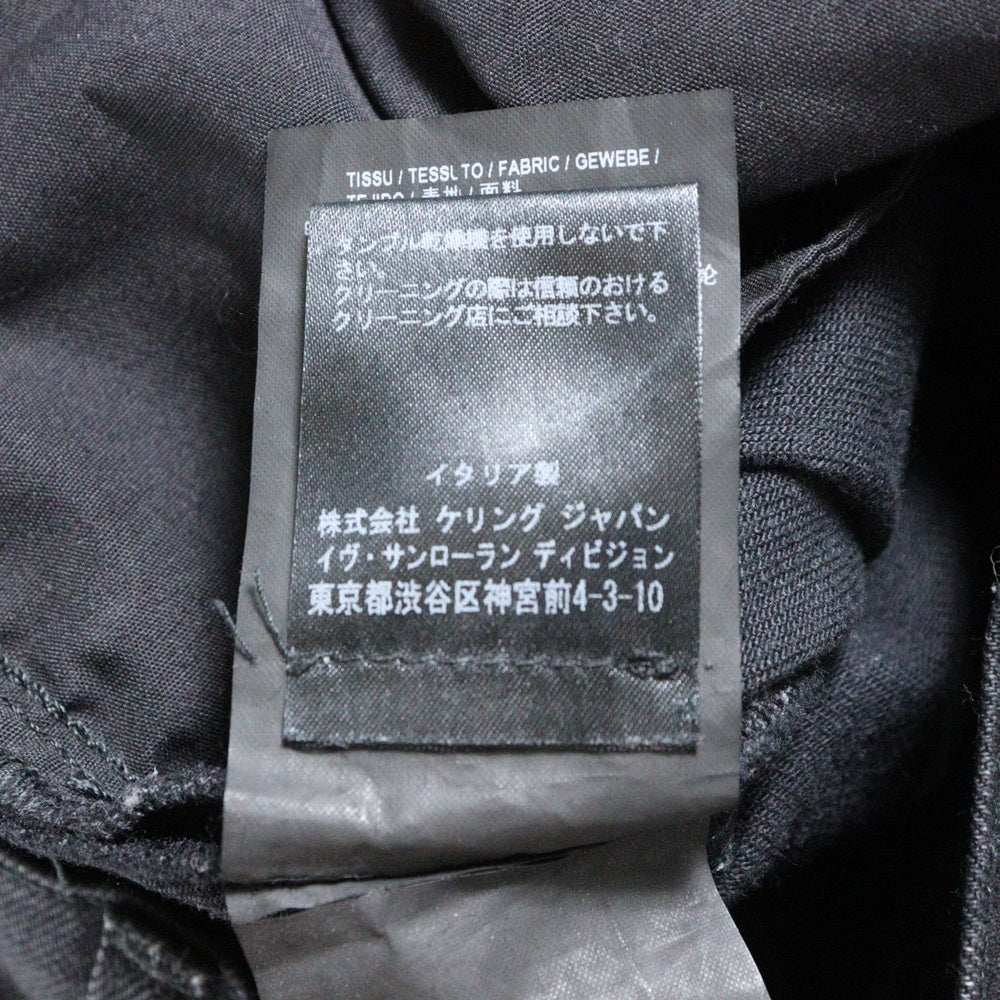 SAINT LAURENT PARIS(サンローランパリ) 16AW Hedi Slimane クラッシュ デザイン スキニーデニムパンツ ブラック 441240 Y869L