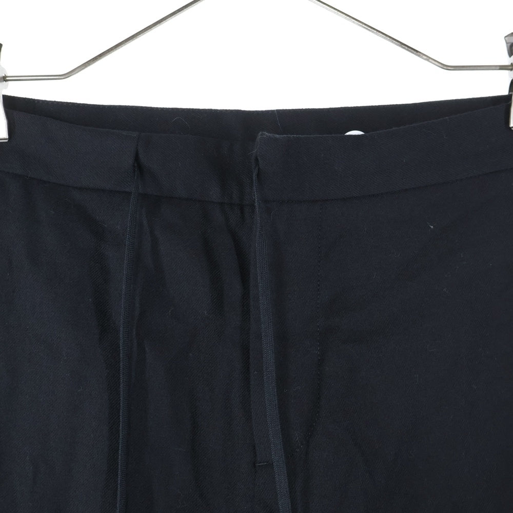Maison Margiela 14(メゾンマルジェラ) 17AW ウールフランネルドローストリングパンツ ブラック S50KA0388 S47782