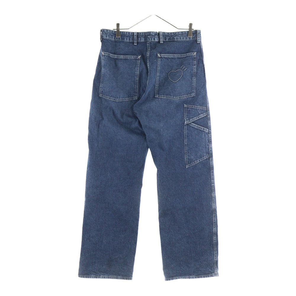 HUMAN MADE(ヒューマンメイド) SLIM DENIM PANTS バック ハートロゴ刺繍 スリムデニムパンツ インディゴ