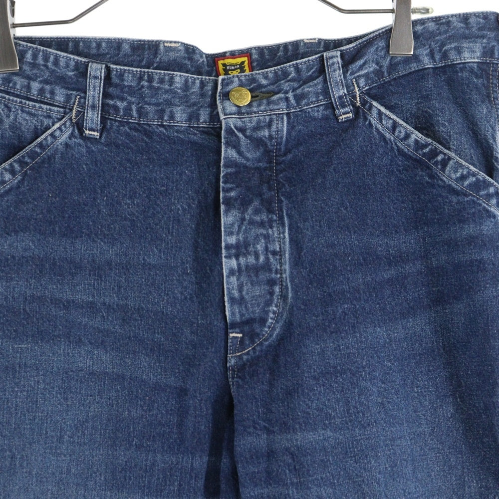 HUMAN MADE(ヒューマンメイド) SLIM DENIM PANTS バック ハートロゴ刺繍 スリムデニムパンツ インディゴ