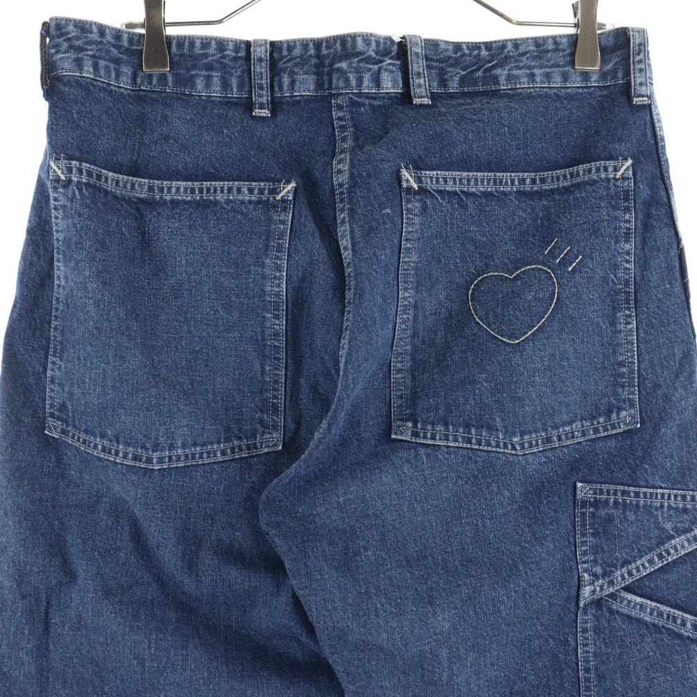 HUMAN MADE(ヒューマンメイド) SLIM DENIM PANTS バック ハートロゴ刺繍 スリムデニムパンツ インディゴ