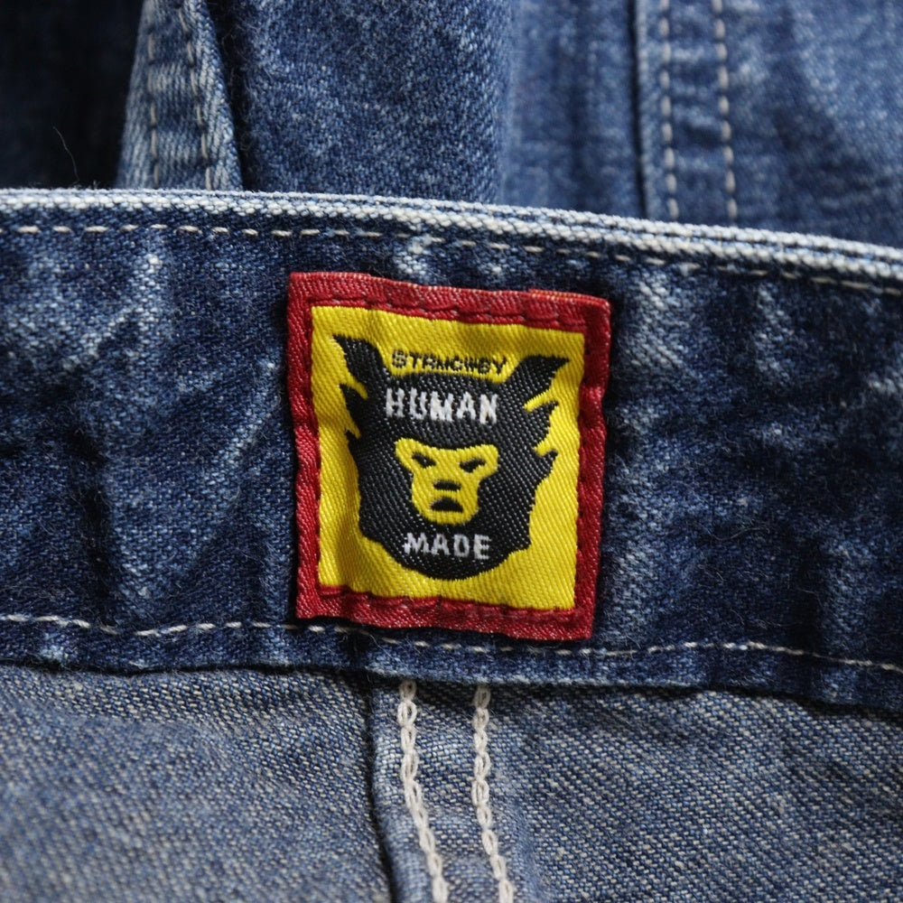 HUMAN MADE(ヒューマンメイド) SLIM DENIM PANTS バック ハートロゴ刺繍 スリムデニムパンツ インディゴ