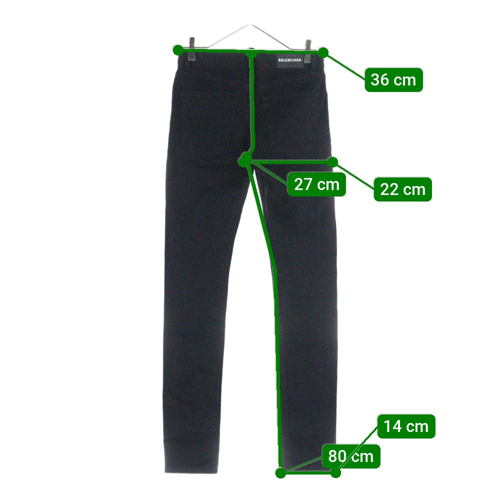 BALENCIAGA(バレンシアガ) 19SS ストレッチ デニム パンツ ブラック 565761