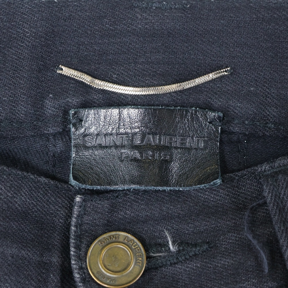 SAINT LAURENT PARIS(サンローランパリ) 16SS ストレッチ スキニー デニム パンツ ブラック 376906 YYS02