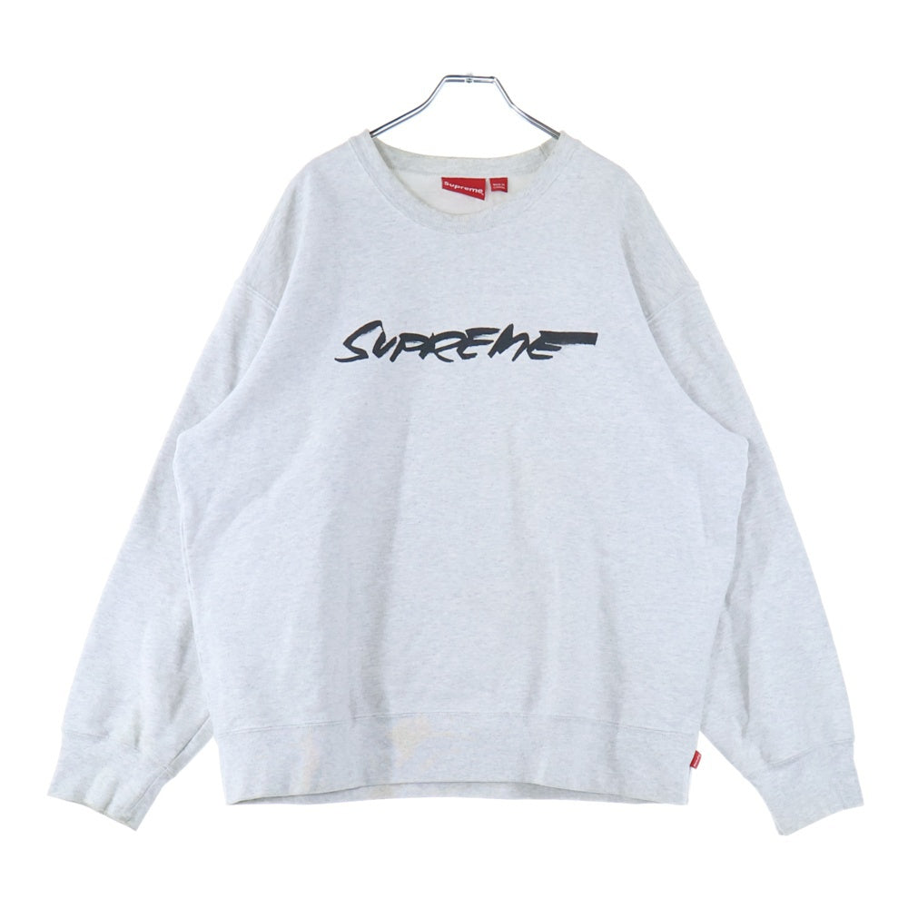 SUPREME(シュプリーム) 20AW Futura Logo Crewneck フューチュラロゴプリント クルーネックスウェットトレーナー グレー