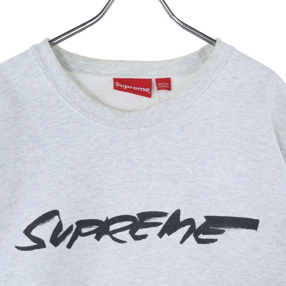 SUPREME(シュプリーム) 20AW Futura Logo Crewneck フューチュラロゴプリント クルーネックスウェットトレーナー グレー