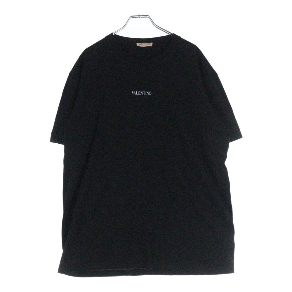 VALENTINO(ヴァレンティノ) フロントロゴプリント半袖Tシャツ ブラック XV3MG10V738