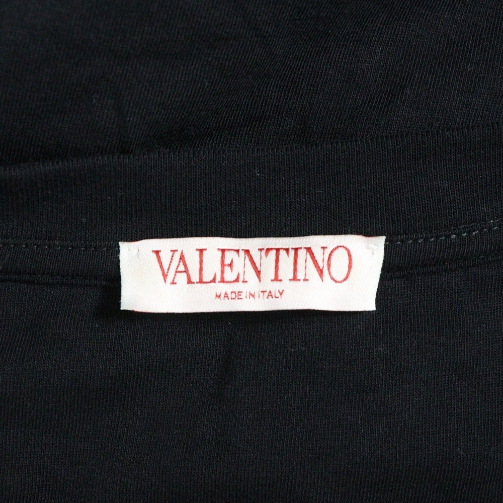 VALENTINO(ヴァレンティノ) フロントロゴプリント半袖Tシャツ ブラック XV3MG10V738