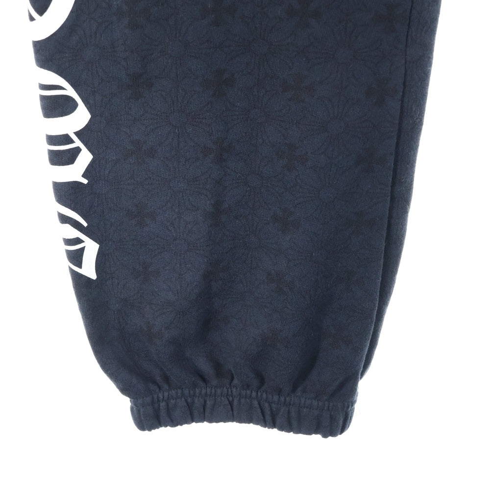CHROME HEARTS(クロムハーツ) SWEAT PANTS サイドロゴ CHプラス総柄 スウェットロングパンツ ブラック