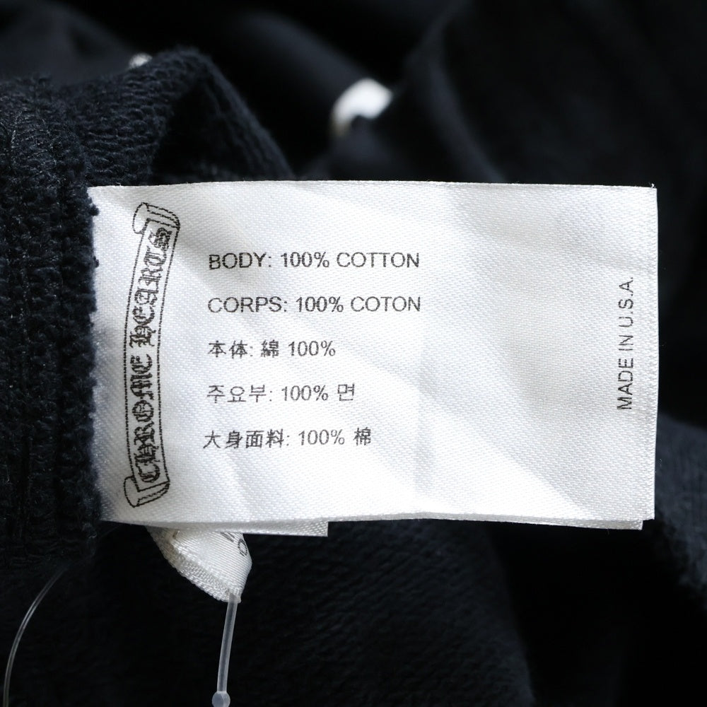 CHROME HEARTS(クロムハーツ) SWEAT PANTS サイドロゴ CHプラス総柄 スウェットロングパンツ ブラック