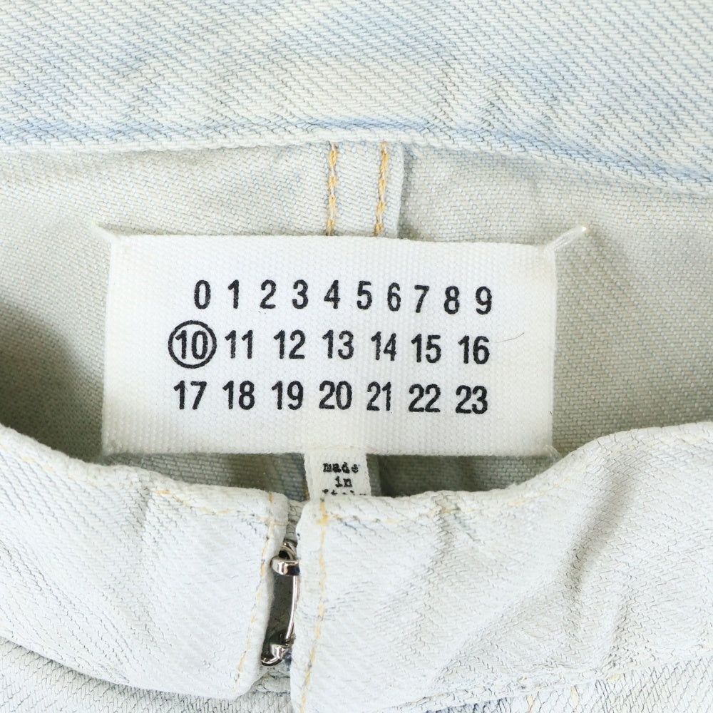 Maison Margiela 10(メゾン マルジェラ) 樹脂加工 デニムパンツ ホワイト 50LA008330513
