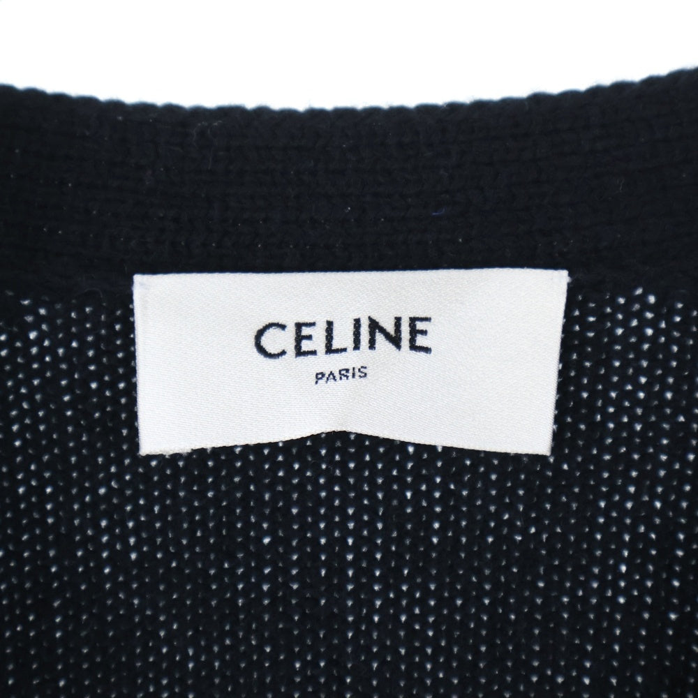 CELINE(セリーヌ) 22AW トリオンフ カシミア混 ニット カーディガン ブラック 2AC88048T