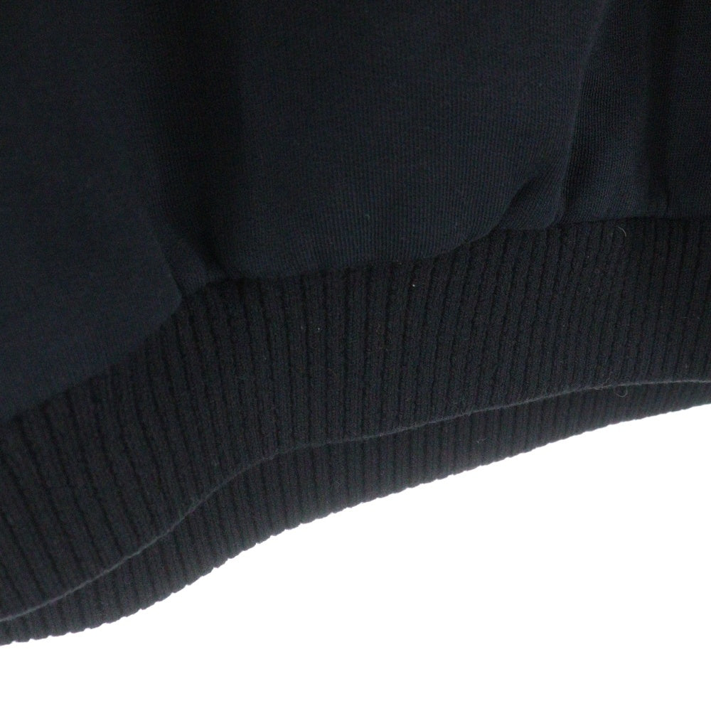 FEAR OF GOD(フィアオブゴッド) 20AW ×Ermenegildo Zegna エルメネジルドゼニア アップリケロゴ クルーネックスウェット トレーナー ブラック FZJ803 FZ1004