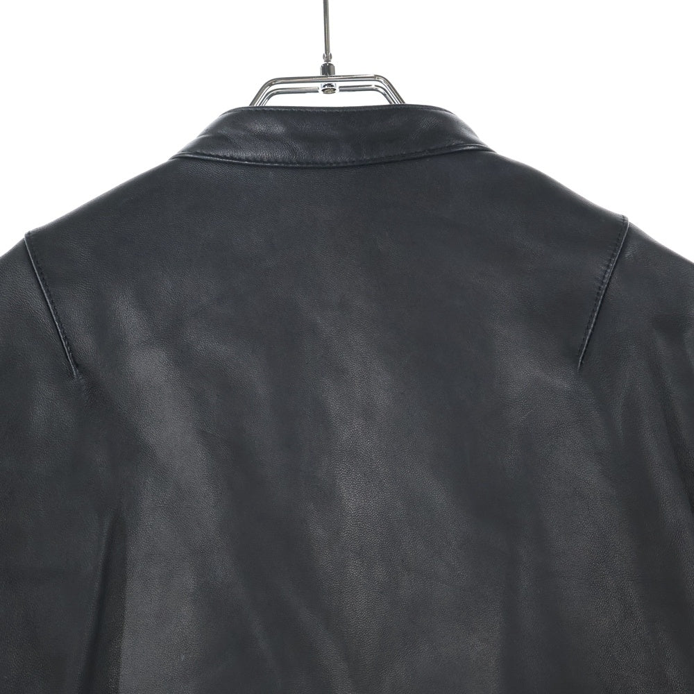 ISAMU KATAYAMA BACKLASH(イサムカタヤマバックラッシュ) スペインシープレザー シングルライダースジャケット B-1572-01 ブラック
