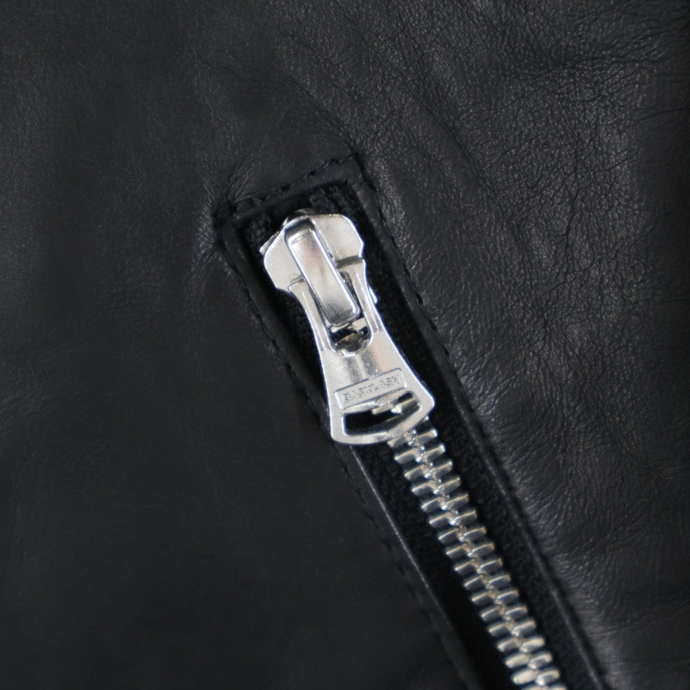 ISAMU KATAYAMA BACKLASH(イサムカタヤマバックラッシュ) スペインシープレザー シングルライダースジャケット B-1572-01 ブラック