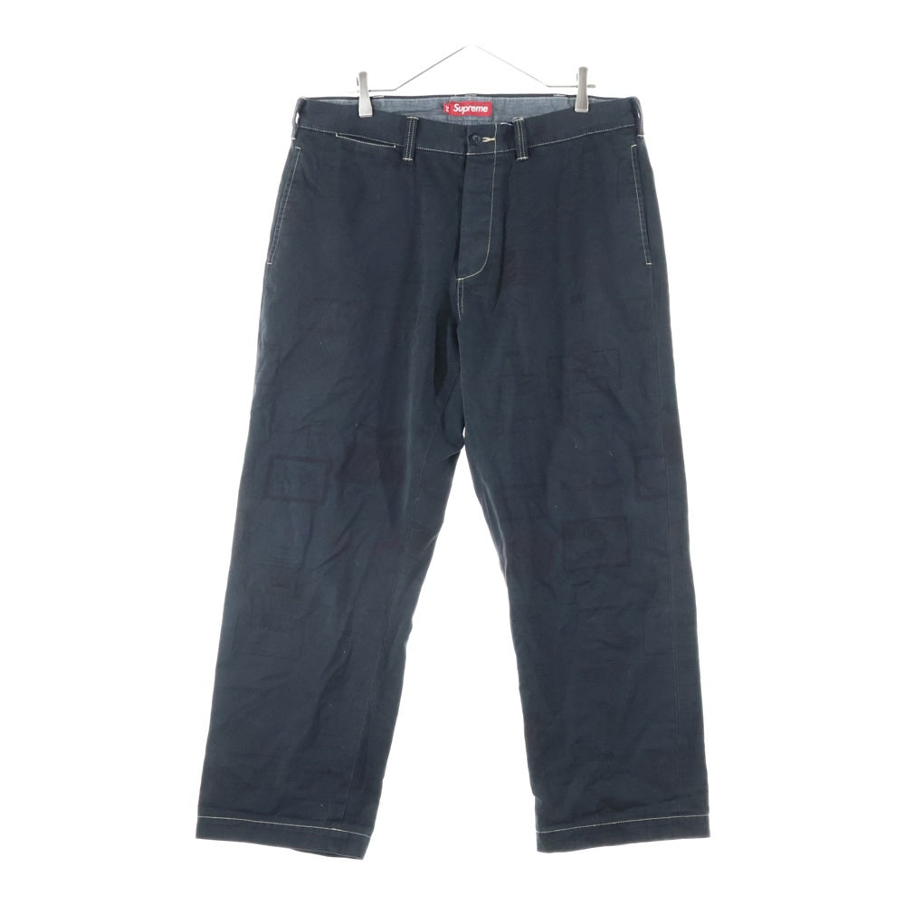 SUPREME(シュプリーム) 24AW Chino Pant Overdyed Labels オーバーダイ レーベル チノ ワークパンツ ブラック