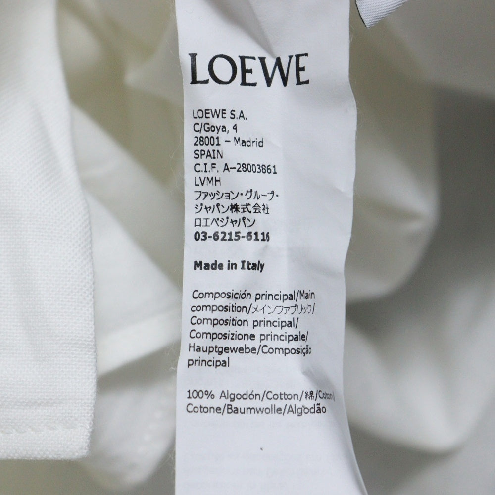LOEWE(ロエベ) アナグラムロゴ刺繍 オックスフォード長袖シャツ H526Y05W38 ホワイト