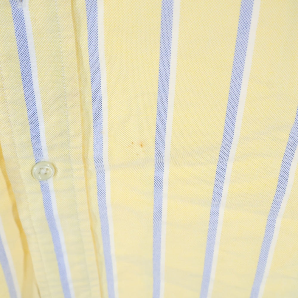 RALPH LAUREN(ラルフローレン) 胸ロゴ ストライプ柄 長袖シャツ イエロー