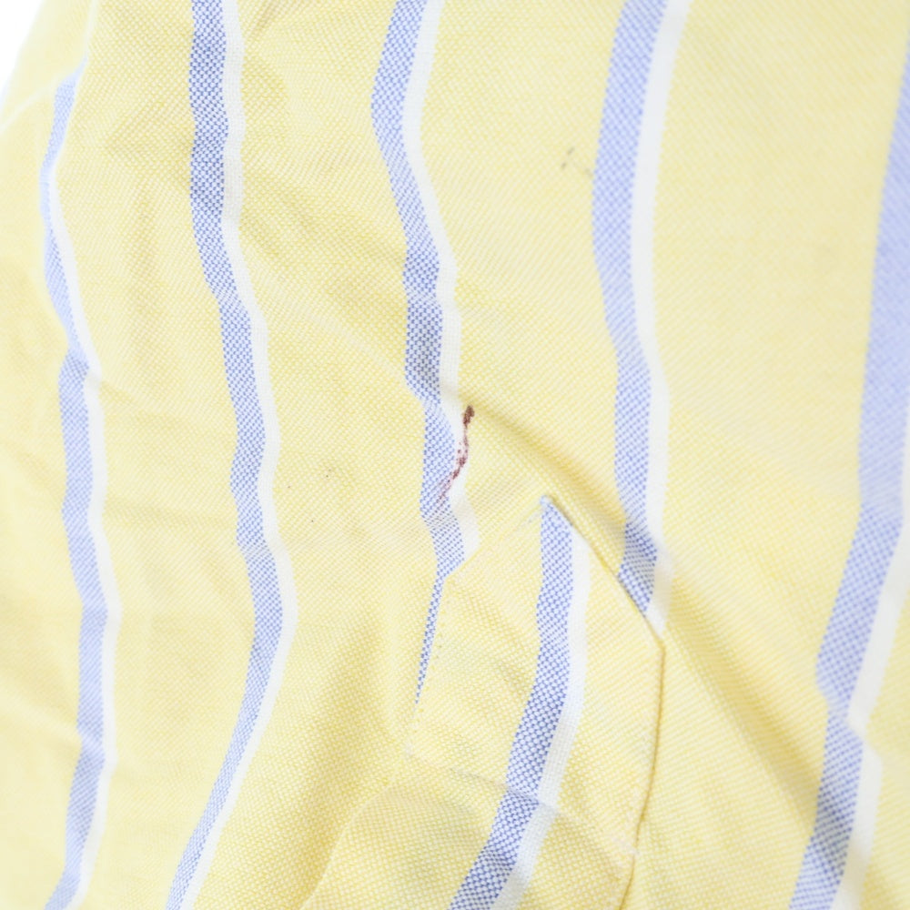 RALPH LAUREN(ラルフローレン) 胸ロゴ ストライプ柄 長袖シャツ イエロー