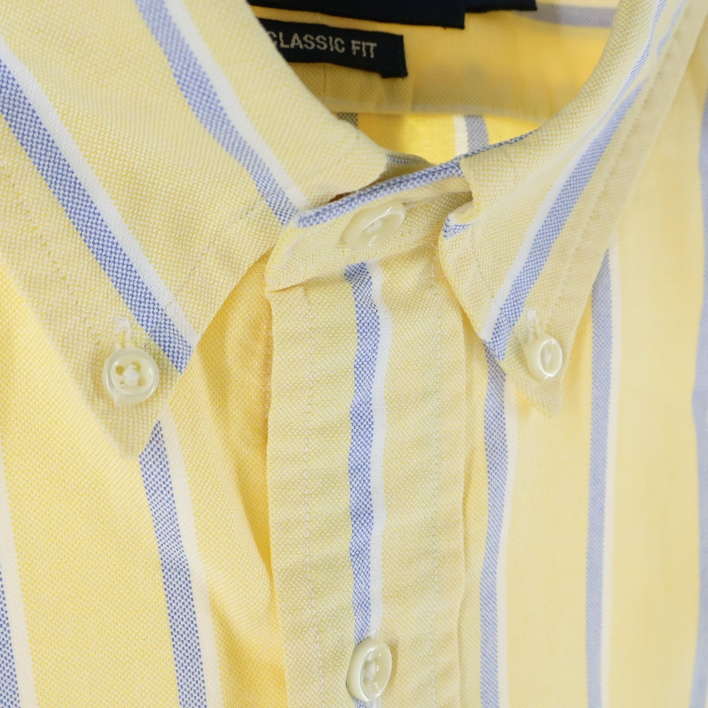 RALPH LAUREN(ラルフローレン) 胸ロゴ ストライプ柄 長袖シャツ イエロー