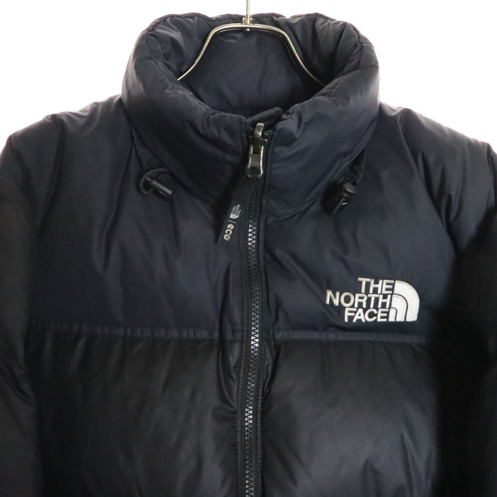 THE NORTH FACE(ザノースフェイス) NUPTSE JACKET ヌプシ ロゴ エンブロイダリー ジップアップ ダウンジャケット ブラック NJ1DM62A