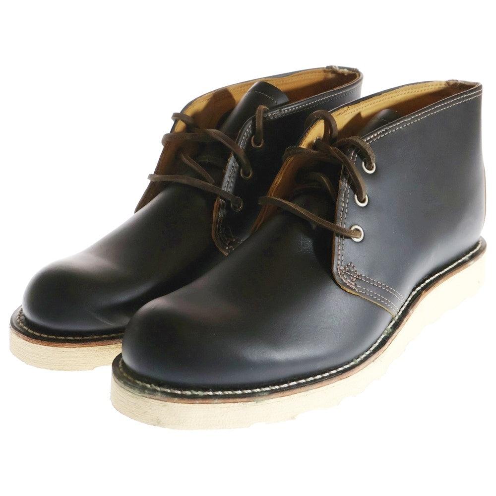 RED WING(レッド ウイング) 9852 犬タグ USA製 IRISH SETTER CHUKKA アイリッシュセッター チャッカブーツ ブラック US8.5D