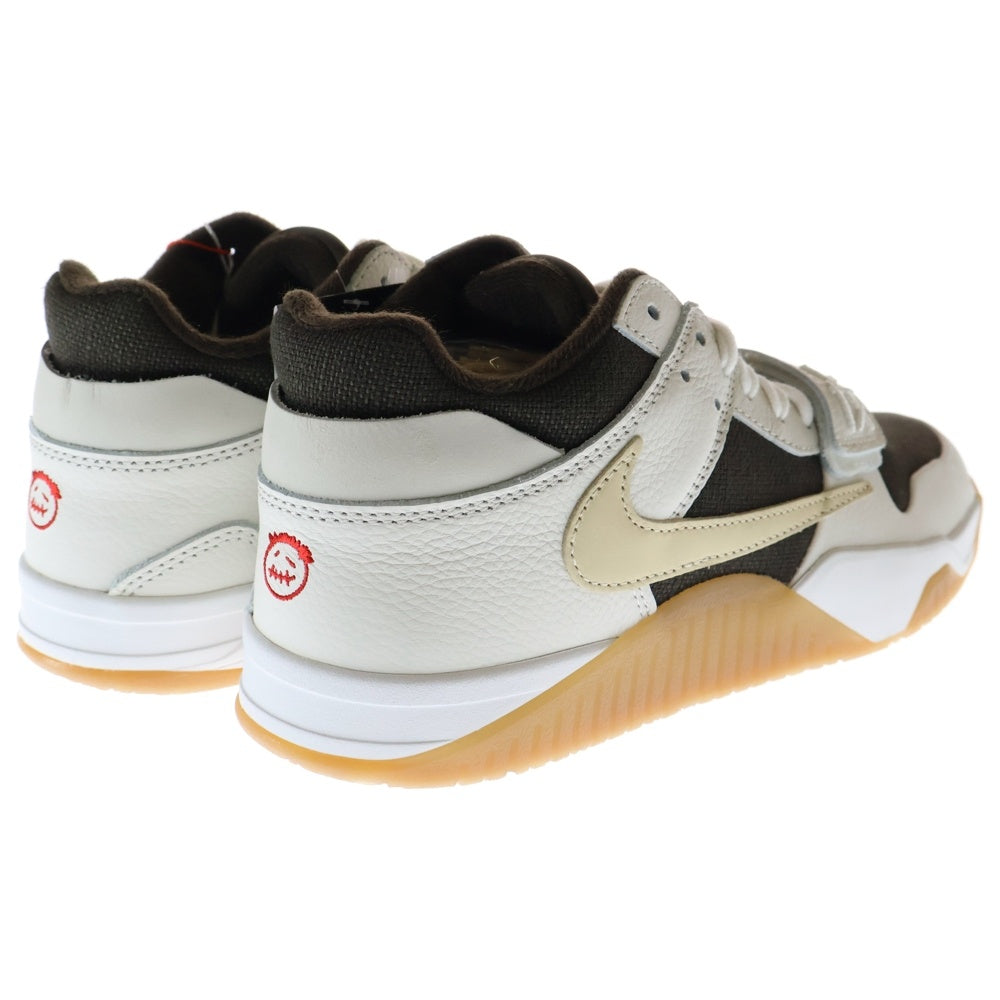 NIKE(ナイキ) ×TRAVIS SCOTT JORDAN JUMPMAN JACK トラヴィススコット ジョーダン ジャンプマン ローカットスニーカー ホワイト/ブラウン US9/27cm FZ8117‐100