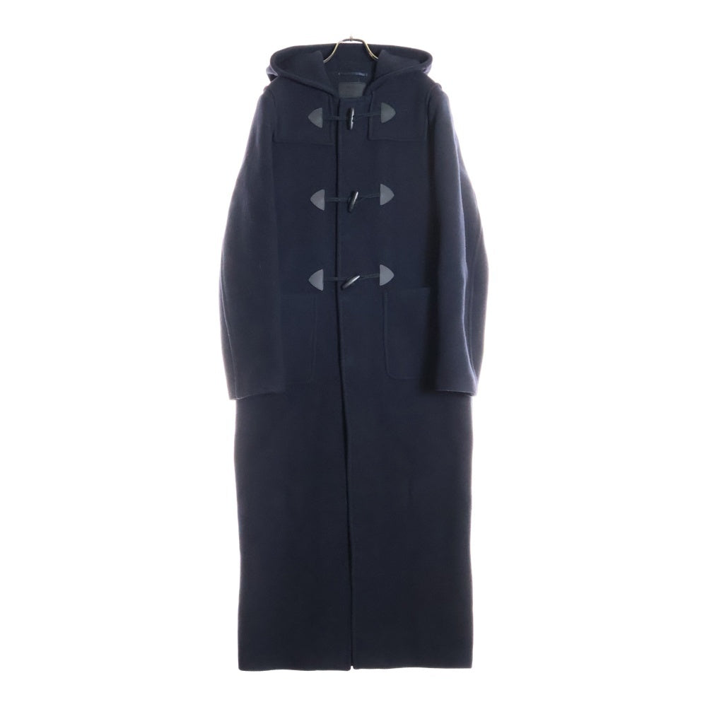 PRADA(プラダ) 23AW ウール フーデッド ロングダッフルコート ジャケット ネイビー SGC361