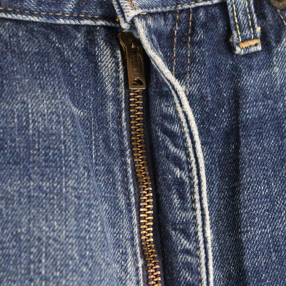 Levi's(リーバイス) 70S VINTAGE 502 ボタン裏16 BIGE 後期 平行ステッチ 紙パッチ SCOVILL ZIPPER ヴィンテージ ジップフライデニムパンツ インディゴ